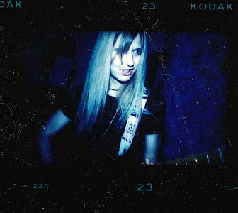 Tamra during the making of Lucid Nation's 1999 album <i>DNA</i>. Photo by Spike Vain.