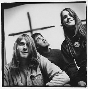 Chad with Nirvana<br>Photo: Charles Peterson / Sub Pop