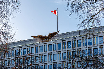The US embassy at Grosvenor Square, London<br>photo: Alexey Fedorenko