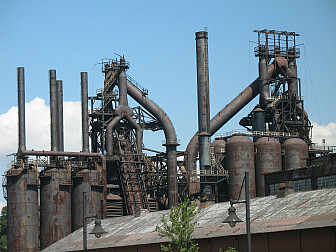 A steel factory in Allentown