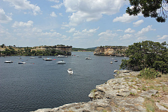 Possum Kingdom Lake showing Hell's Gate<br>Photo: <a href="https://www.flickr.com/photos/texasbackroads/23076521596/" target="_blank">Nicolas Henderson</a>, via Flickr, CC 2.0