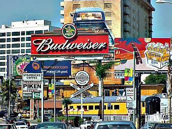 Sunset Strip, Hollywood, 2001<br>Photo: Jeff Costlow