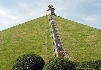 The Lion's Mound at Waterloo, commemorating the battle
