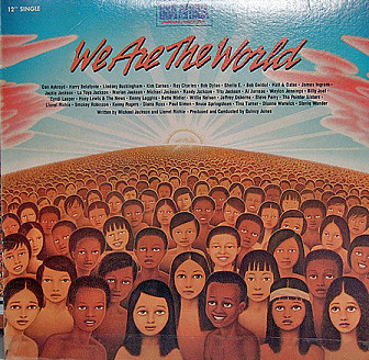 "We Are The World" single dust cover